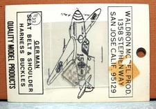 1/32 WALDRON PRODUCTS GERMAN SEAT BELT & SHOULDER HARNESS BUCKLES PHOTO ETCH
