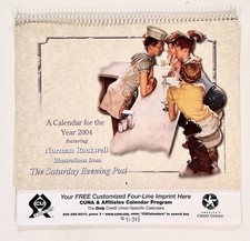 2004 marketing sample CREDIT UNION ASSOCIATION Norman Rockwell calendar ORIG
