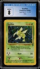 Pokemon Scyther Base Set 2 Holo Rare #17 CGC 8