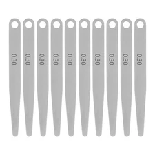 10pcs Feeler Gauge 0.3mm Thickness Gauge 65MN Steel Gap Measuring