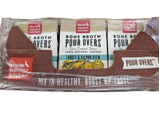 The Honest Kitchen Bone Broth POUR OVERS 5.5 Ounce (Pack of 12) Turkey n Salmon 8.72 per gallon