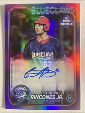 Gabriel Rincones - 2024 Topps Pro Debut Purple Foil Auto 151/299 Jr #PD-54 Auto