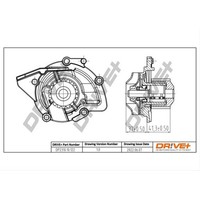 Dr!Ve+ Wasserpumpe MIT Dichtung Passend FüR CitroËN C4 C5 C8 DS4 DS5 Jumpy DS