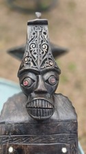 Rare luth hasapi sculpté ancien importation - instrument de musique à cordes Sumatra