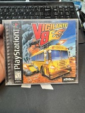 Vigilante 8 (Sony PlayStation 1, 1998) PS1 PSOne PSX 2 3 Reg Black label