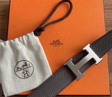 HERMÈS Herren Ledergürtel schwarz Einheitsg...