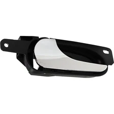 Interior Door Handle For 2006-2011 Lucerne Chrome Lever Blck Bezel Front=Rear LH