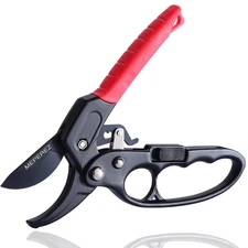 Ultra Sharp Germany Steel Pruning Shears 1-Inch Cut Capacity Garden Scissors