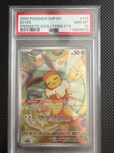 2025 POKEMON SVP EN-SV BLACK STAR PROMO #173 EEVEE PSA 10