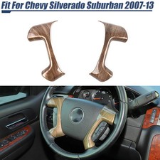 Wood Grain Plastic Steering Wheel Trim Cover Spoke For Suburban Tahoe 2007-2013