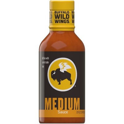 Medium Buffalo Wing Sauce, 20 fl. oz. Bottle, Hot & Tangy Flavor, Gluten-Free,