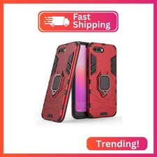 LuluMain Compatible with Honor 10 Case, Metal Ring Grip Kickstand Shockproof Har