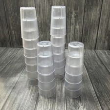 Lot of 22 Carlisle 8 Oz Restaurant Or Nursing Home Cups Made in USA Used 41/2 In
