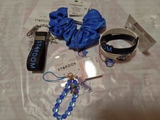 Set accessori Stardom blu Saori Anna fan wrestling da collezione nuovo