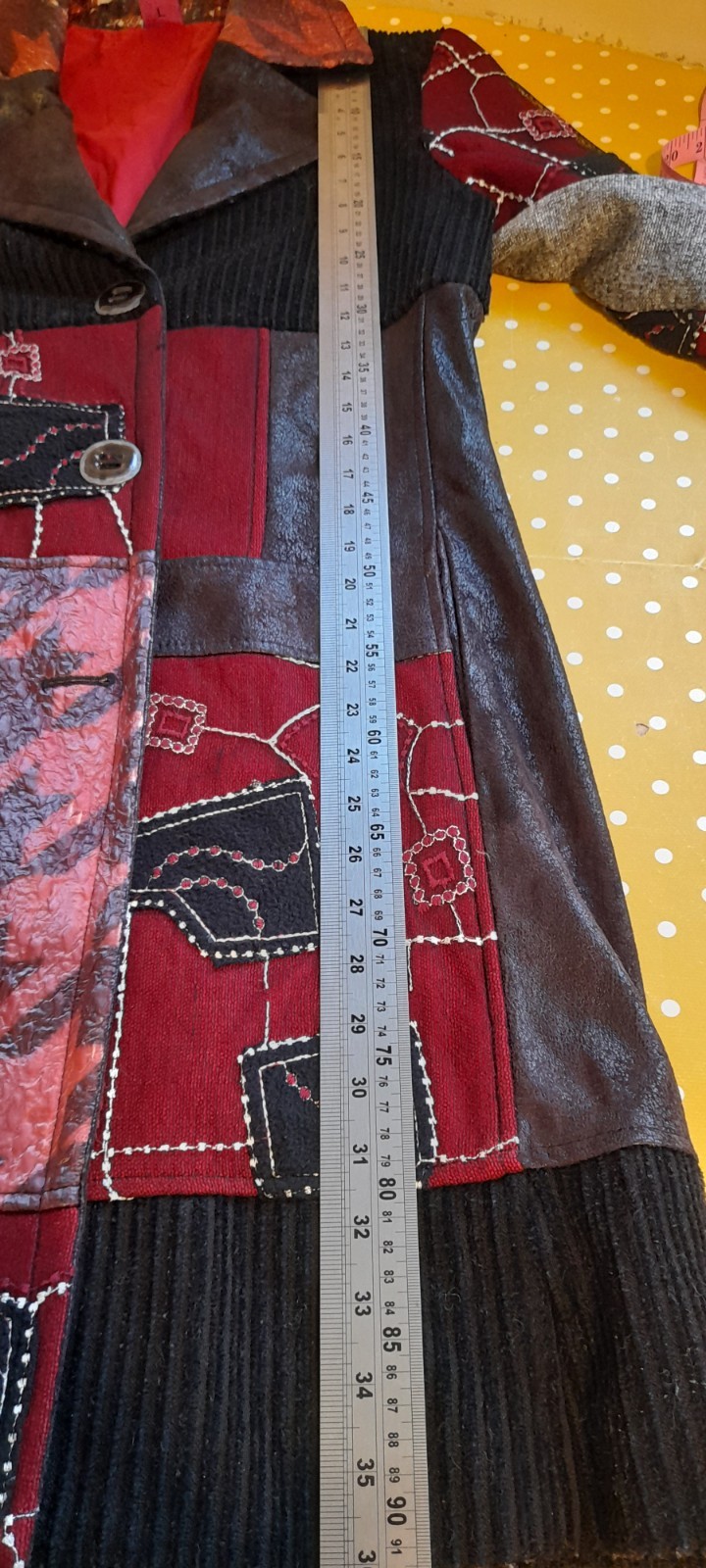 Save The Queen Mesh Patchwork Trench Boho Vintage… - image 6