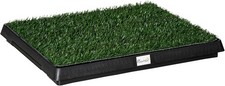 Image of PawHut Indoor Pet Dog Toilet Mat Potty Tray Training Grass Restroom with Tray a
