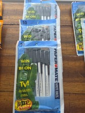 Vintage 2002 Paper Mate Write Bros 10 Black Ink Medium Ballpoint Pens New Sealed