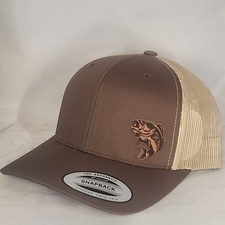 Largemouth Bass Fish Fishing Yupoong Snapback Classic Trucker Hat Factory 2nd 