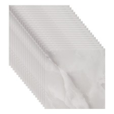 20pcs 11.8"x11.8" Peel and Stick Backsplash Marble PVC Wall Tile, Gray