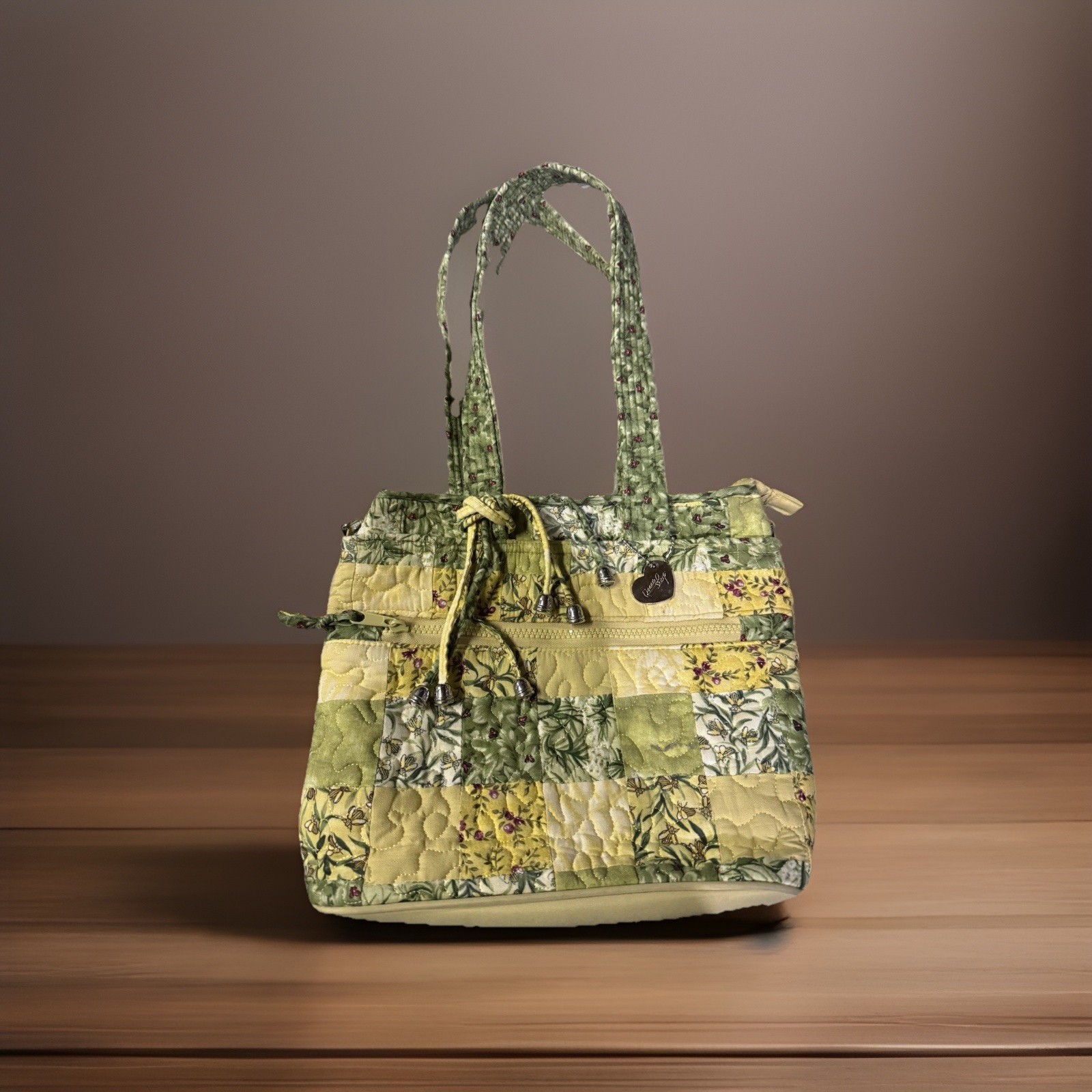 Donna Sharp Patchwork Quilted Messenger Shoulder … - image 1