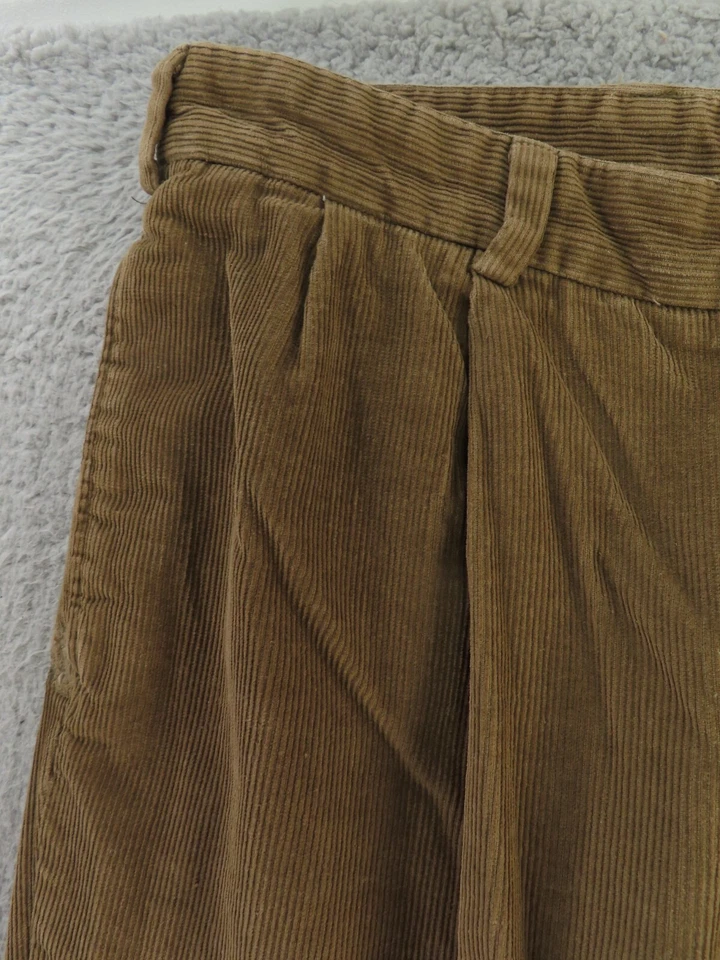 Pantalones Bills Khakis Para Hombre 38x31 Marrón Plisado Recto Pana Hechos en EE. UU. M2P Foto 2 de 4