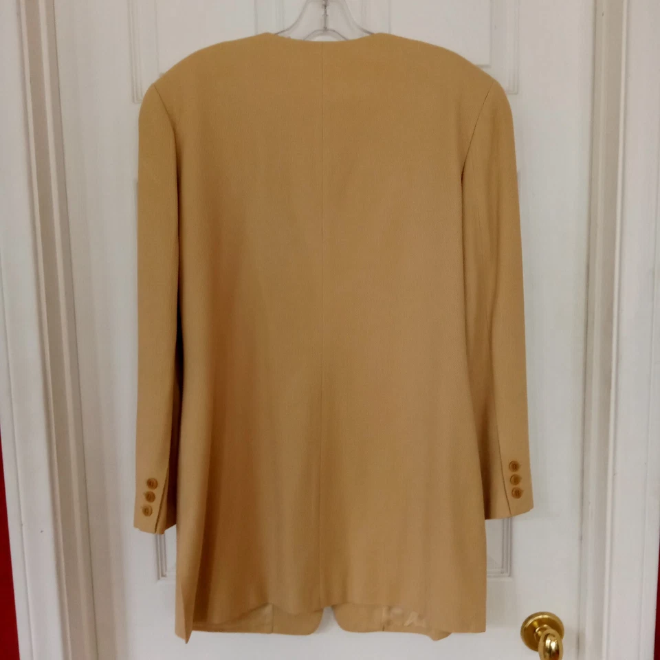 Bloomingdale's por Patrick 100% Seda De Colección Años 80 Pantalón Traje Chaqueta M Pantalones 14 Foto 3 de 4