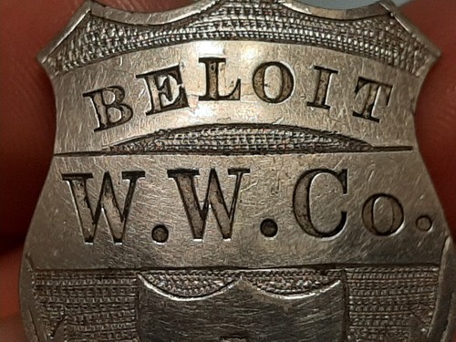 Rare Antique Wright & Wagner Dairy Beloit, WI Employee ID Pinback Badge No. 1 - Picture 3 of 24