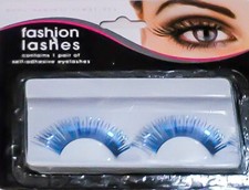 Eyelashes Blue Metallic Synthetic Fiber Fun Costume Eyelashes