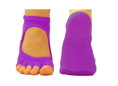 Women's Norfolk Branded Pilates & Yoga Anti-Slip Grip Sport Socks 'Shakira' - Picture 4 of 4