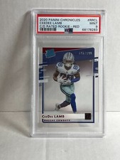 2020 Chronicles Clearly Donruss Rated Red /199 CeeDee Lamb PSA 9 MINT Rookie RC