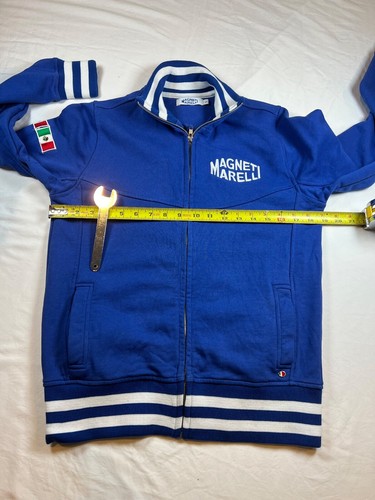 Ferrari Magnet Marelli Blue Racing Jacket Full Zip Flag Mens S RARE Sweatshirt - Bild 6 von 22