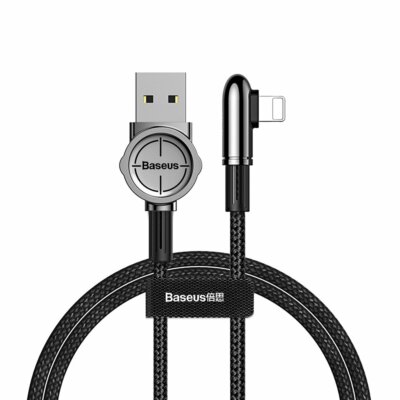 Baseus Mobile Game Spiel Ladekabel Datenkabel USB / 8Pin 2.4A 2m schwarz