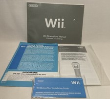Nintendo Wii Console Operations Manuals Quick Set Up Booklet, Motion Plus