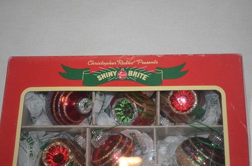 Christopher Radko Shiny Brite Ornament Set of 12 - Picture 6 of 9