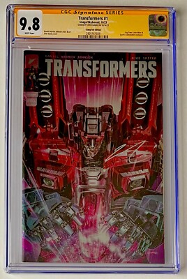 TRANSFORMERS #1   CGC SS 9.8   SIGNED JOHN GIANG   FOIL VARIANT   STARSCREAM
