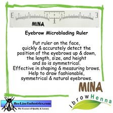 Mina iBrow Henna Eyebrow Microblading Ruler