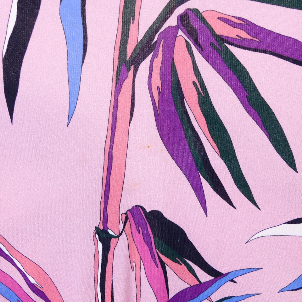EMILIO PUCCI Bluse Blusen-Shirt Print Floral Rosa Pink Bunt Gr. DE 36 S - Bild 4 von 4