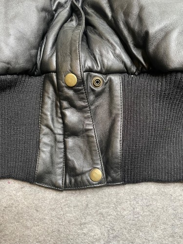 NUOVO VINTAGE Knowles & Carter giacca bomber isolata in pelle di agnello 3XL - si adatta più piccolo - Foto 3 di 14