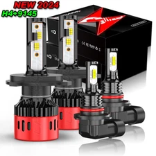 For Toyota Tacoma 2005-2011 Combo LED Headlight Kit Hi Low Beam + Fog Light Bulb