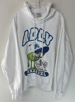 Rare ADLV x Monsters University White Streetwear Hoodie