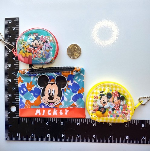 New! Set of 3 Disney Mickey Mouse / Minnie Mouse and Friends Coin Purses - Picture 6 of 11