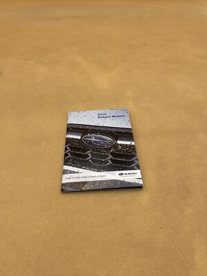 #ad 2018 SUBARU MODELS LIFE SMALL ORIGINAL DEALER SALES BROCHURE CATALOG BOOKLET $11.40
