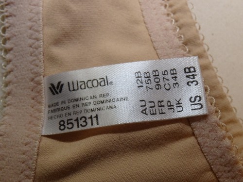 Wacoal 851311 Soft Embrace Front Closure Unlined Underwire Bra US Size 34 B - Picture 7 of 7