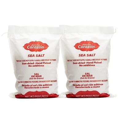 Amorcito Corazón - Coarse Sea Salt - Natural Salt from Mexico - 2-Pack 24.64 ...