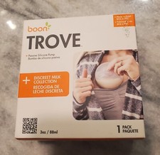 Trove Silicone Manual Breast Pump - Hands Free Breast Pump - Passive Breast Milk