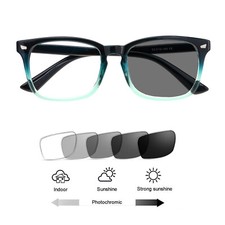 Vintage Transition Photochromic Grey Reading Glasses UV400 Sunglasses Readers