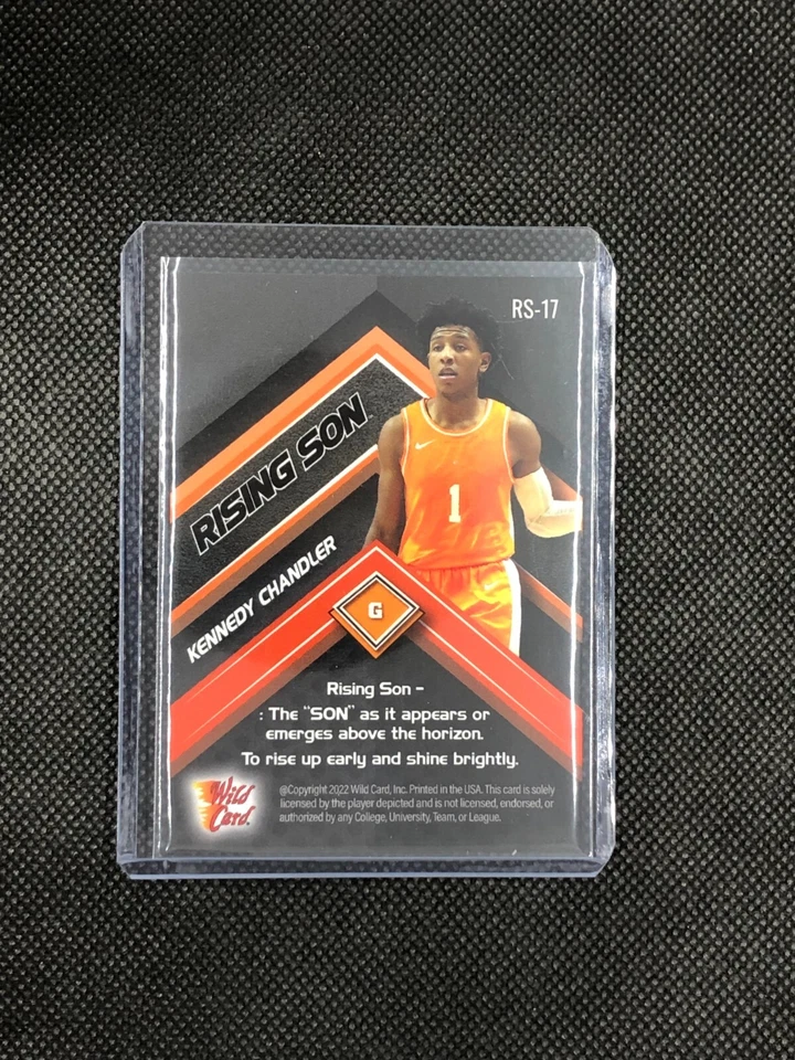 RARE! KENNEDY CHANDLER - 2021-22 WILD CARD ALUMINATION RISING SON #'d/20 ROOKIE - Image 2 of 4