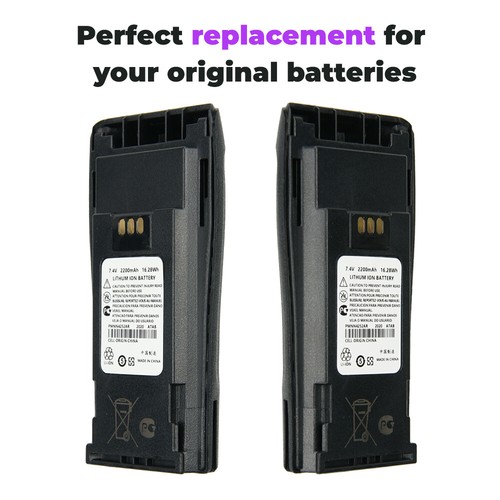 10X 2200mAh PMNN4252AR Replacement Battery for Motorola CP040 CP140 DP1400 Radio - Photo 3/12