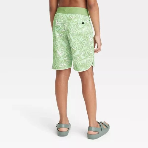 Art Class Boys' Green Palm Tree Print Trunks Size 5 - Picture 3 of 3