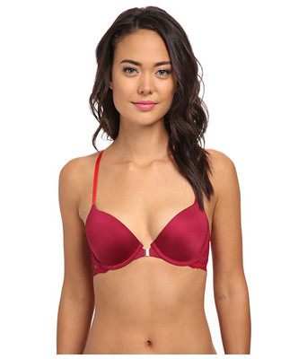 BCBGENERATION RAD RACERNACK PUSH UP FRONT CLOSE BRA RED #BC13H312 36 B NEW $40